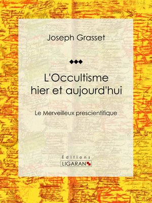 cover image of L'Occultisme hier et aujourd'hui